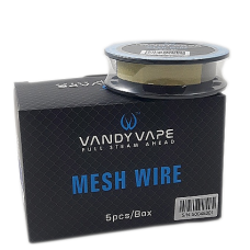 VV Mesh Wire -SS316L, 5ft 0.9 Ohm/ft, 150mesh VV Mesh Wire -SS316L, 5ft 0.9 Ohm/ft, 150mesh