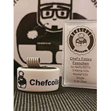 Chefcoils by Chefkoch -Fettes Feenchen V2A Coil- 0.34 Ohm, 1er-Pack Chefcoils by Chefkoch -Fettes Feenchen V2A Coil- 0.34 Ohm, 1er-Pack