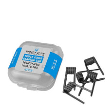 VandyVape -MATO RDTA Prebuilt Ni80 Mato Triple Core Clapton Coil 0,26 Ohm, 5er-Pack