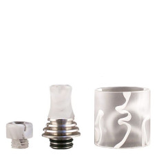 Vapefly -Brunhilde- MTL RTA Drip Tip Set, resin-weiss Vapefly -Brunhilde- MTL RTA Drip Tip Set, resin-weiss